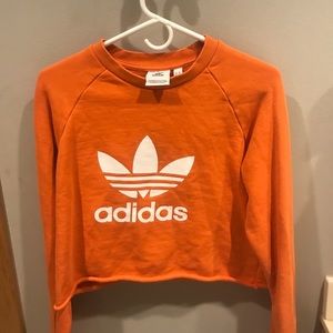 cropped adidas sweatshirt